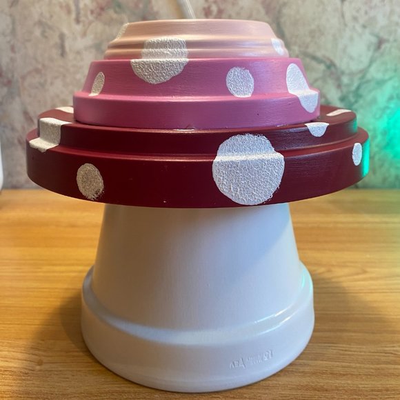 Pink Ombre Ceramic Mushroom - Picture 4 of 4